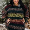 88 HD-C {Attention High} Multi-Color Leopard Print Hoodie EXTENDED PLUS SIZE 3X 4X 5X -Cheap Clothing Store AttentionHigh
