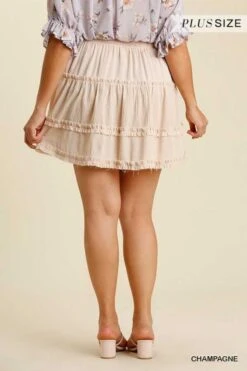 BT-S {Party People} "UMGEE" Eggshell Mini Skirt SALE!!! PLUS SIZE XL 1XL 2XL -Cheap Clothing Store IMG 4951