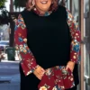 21 HD-Z {Love And Adored} Black/Floral Print Hoodie CURVY BRAND!!! EXTENDED PLUS SIZE 4X 5X 6X -Cheap Clothing Store LoveandAdoredBlack