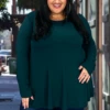 50 SLS-C {The New Staple} Hunter Green "Buttersoft" Top EXTENDED PLUS SIZE 1X 2X 3X 4X 5X 6X