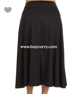 BT-M {Nothing Compares To You} Black Overlap Skirt -Cheap Clothing Store bt m nothing compares to you black overlap skirt bottoms curvy boutique plus size clothing 3 880