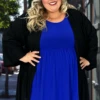 54 OT-D {Dinner Date} Black Swiss Dot Cardigan PLUS SIZE XL 2X 3X -Cheap Clothing Store dinnerdate