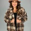 24 OT-Y {No More Doubts} Brown/Rust Plaid Shacket PLUS SIZE 1X 2X 3X -Cheap Clothing Store image 0383a3b6 f9ec 4b2f ba3f 05b8778560a2