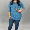SQ-C "Blue Bayou” Tunic With Criss-CrossDetail -Cheap Clothing Store image 0d79dadc b40d 46c3 a4b9 0be6d9e4958e