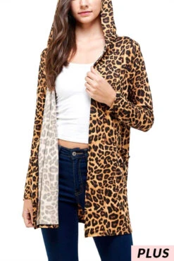 22 OT-P {Hold On Tight} Leopard SALE!!! Hooded Cardigan PLUS SIZE XL 2X 3X -Cheap Clothing Store image 152d56a0 6854 4b9e a264 53ba66fd8627