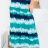BT-G {Genuine Gratitude} JADE Tie Dye Tiered Skirt PLUS SIZE 1X 2X 3X