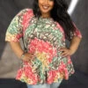 50 PSS {Good Looks And Grace} Multi-Color Tie Dye Ruffle Top EXTENDED PLUS SIZE 4X 5X 6X -Cheap Clothing Store image 22832a7c 4d9a 426e a739 b74a0a0e510e
