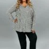 91 HD-C {Boss Lady Fav} Gray/Ivory Striped Hoodie PLUS SIZE 1X 2X 3X -Cheap Clothing Store image 2e925095 1724 42a0 9fca 3ebeef1a5618
