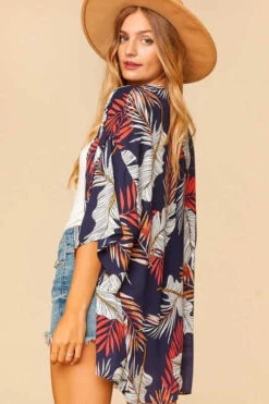41 OT-A {Show You How} Navy Leaf Print Kimono PLUS SIZE XL 2X 3X -Cheap Clothing Store image 375115b4 3b6c 4819 af23 21789bb3f2ed