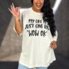 14 GT {My Life Is Just One Big Wow Ok} Cream Graphic Tee PLUS SIZE 3X -Cheap Clothing Store image 43c3a774 887b 42d4 8e43 4d97793a0a5c