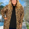 52 OT-X {Staying Strong} Leopard Print Cardigan W/Hood CURVY BRAND!!! EXTENDED PLUS SIZE 3X 4X 5X 6X -Cheap Clothing Store image 5170ed4c 9ac2 46e9 b065 8844a124c10d