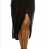 BT-U {Runway Ready} Black Hi-Low Skirt W/Gathered Waist PLUS SIZE 1X 2X 3X SALE!!!!