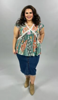 22 BT-C {Watch Me Go} Demin Jean Skirt PLUS SIZE XL 2X 3X