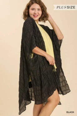 39 OT-D {Hand Picked For You} Umgee Black Kimono PLUS SIZE XL/1X 1X/2X -Cheap Clothing Store image 56ca8a86 4abf 45ca a7bd a8d313e64b23