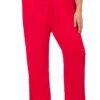 BT-E [Lovely View} Ruby Red Drawstring Lounge Pants PLUS SIZE 1X 2X 3X
