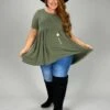 52 Or 43 SSS-K [Feeling The Love} Light Olive Babydoll Tunic PLUS SIZE 1X 2X 3X -Cheap Clothing Store image 60e98973 b8f2 44f7 b8a8 c786ac38d95d