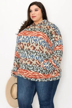 88 HD-F {Style Dash} Multi-Color Multi-Print Hoodie W/Pocket EXTENDED PLUS SIZE 3X 4X 5X -Cheap Clothing Store image 636fcaab 7b12 40a0 a2c9 fb063a372155