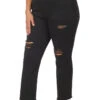 BT-R {No Inhibitions} Black Distressed Jeans PLUS SIZE 34 36 38