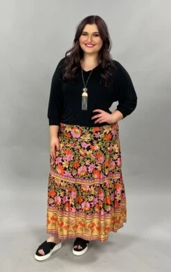 SQ-F {Find Me} BLACK Hi-Lo Dolman Sleeved Top With Notched Neckline