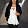 81 OT {Fashion Icon} Black Cardigan W/Gold Sleeve Buttons PLUS SIZE 1X 2X 3X -Cheap Clothing Store image 78382733 e269 4418 86af fad9ebfe59bd