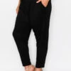 BT-S {Finding Common Ground} Black Lounge Pants CURVY BRAND!!! EXTENDED PLUS SIZE 3X 4X 5X 6X
