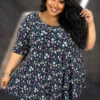 79 PSS {How My Garden Grows} Navy Floral V-Neck Top EXTENDED PLUS SIZE 3X 4X 5X -Cheap Clothing Store image 861a2982 06d6 4f78 9d12 39bb1a8df0bb