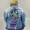 25 OT-C {Hollywood Jean} Distressed Denim Jacket PLUS SIZE 1X 2X 3X