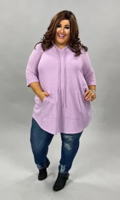 93 HD-A {Take A Ride} LILAC Waffle Knit Hoodie CURVY BRAND !! EXTENDED PLUS SIZE 3X 4X 5X 6X SALE!!! -Cheap Clothing Store image 9472f07f 93ec 4166 b23e 93c63c5269b9