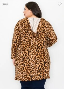 52 OT-X {Staying Strong} Leopard Print Cardigan W/Hood CURVY BRAND!!! EXTENDED PLUS SIZE 3X 4X 5X 6X -Cheap Clothing Store image 9842edbd 5922 49eb 9a23 ddec3f69a4a4