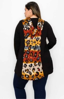 59 OR 32 HD-B {Admiration} Black/Rust Animal Print SALE!!! Hoodie CURVY BRAND!! EXTENDED PLUS SIZE 4X 5X 6X -Cheap Clothing Store image a258d8b4 0497 4569 bf89 dad1e2696135