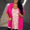 11 OT-A {Splendid Day} Fuchsia Short Sleeve Cardigan PLUS SIZE 1X 2X 3X -Cheap Clothing Store image a7c2ffbd 1a2b 4575 8ff4 35ec0540ebdf