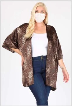 71 OT-F {Full Speed Ahead} Brown Leopard Print Kimono Plus Size 1X 2X 3X -Cheap Clothing Store image acc5a0bc e38d 470e bfb4 9aaed73f350e