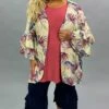 OT-H {I'm On Beach Time} Sangria/Navy/Mustard Cardigan With Palm Leaf Design SALE!!! PLUS SIZE 1X 2X 3X -Cheap Clothing Store image ad0126a0 d982 4e89 893a ddd66ac5940e
