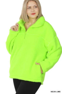 25 OR 31 SLS-A {For The Moment} Neon Lime Fleece Pullover SALE!! PLUS SIZE 1X 2X 3X -Cheap Clothing Store image afb4cd26 ede4 49a4 a7b3 613cc7b53f36