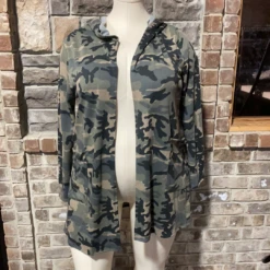 OT-Y {On Your Own} Olive Camo Hooded Cardigan PLUS SIZE XL 2X 3X -Cheap Clothing Store image b191c216 e081 458c b519 57edf6f41d7e
