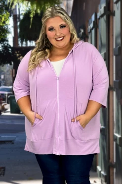 89 OT-G {Paint The Town} LILAC French Terry Hoodie CURVY BRAND!! EXTENDED PLUS SIZE 3X 4X 5X 6X -Cheap Clothing Store image b576bf75 5d14 4a0e 941e 6436f88ab91a