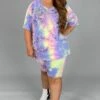36 SET-E {Great Days} Multi-Color Tie Dye Short Set SALE!!!! EXTENDED SIZE 1X 2X 3X 4X 5X 6X -Cheap Clothing Store image be2b396f c191 4683 bdcf b08c649eaf76