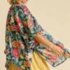 12 OT-P {Never Out Done} Umgee! Forest Green Floral Kimono -Cheap Clothing Store image c2c89bb6 691c 41d8 8b75 d2cb11970106