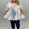 90 PLS-C {Candy Clouds} Pink/Blue Tie***FLASH SALE*** Dye Top EXTENDED PLUS SIZE 3X 4X 5X -Cheap Clothing Store image cd186f81 f936 4e0a b41e 8f8ad436282a