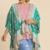 38 OT-Y {Someone To Love} Umgee SALE! Jade Floral Kimono PLUS SIZE XL/1X 1X/2X