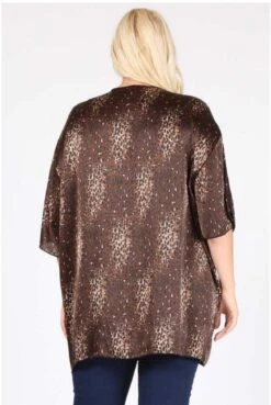 71 OT-F {Full Speed Ahead} Brown Leopard Print Kimono Plus Size 1X 2X 3X -Cheap Clothing Store image dae4bde3 73d6 447f afbf cb60ebf86993
