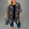 34 OT-L {I Am Here} Umgee Black Mulit-Print Kimono PLUS SIZE XL/1X 1X/2X -Cheap Clothing Store image e3c99da5 eb9c 4e1a bc03 51cca93da493