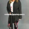OT-C "Be Bold" Charcoal Cardigan W/ Tie Front SALE!!! -Cheap Clothing Store ot c be bold charcoal cardigan w tie front outerwear curvy boutique plus size clothing 923