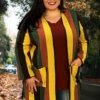68 OT-Y {Wish For More} SALE!!! Multi-Color Striped Cardigan PLUS SIZE XL 2X 3X